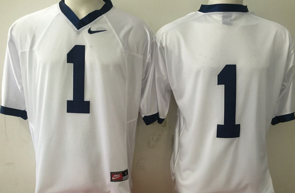 NCAA Men Penn State Nittany Lions White 1->ncaa teams->NCAA Jersey